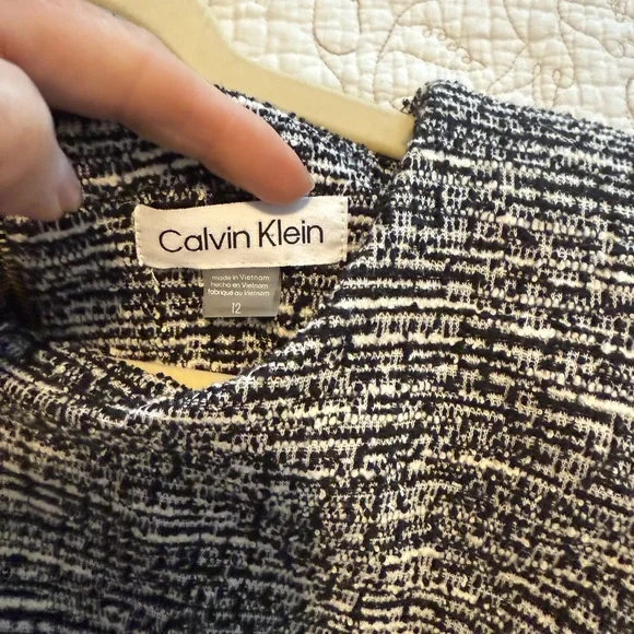 Calvin Klein black tweed dress - Picture 3 of 6